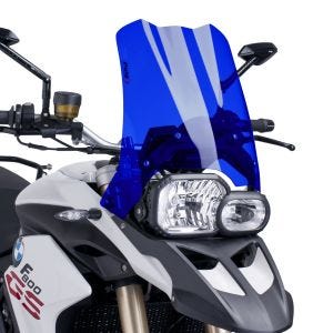 Bulle Touring compatible avec BMW F 800 GS 08-17 bleu Pare-brise Puig 4670A