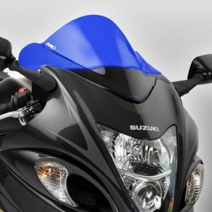 Bulle Racing compatible avec Suzuki Hayabusa 08-17 bleu Puig