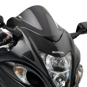 Racingscheibe passend für Suzuki Hayabusa 08-17 dunkel getönt Verkleidungsscheibe Puig 4826F