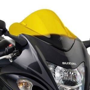 Racingscheibe passend für Suzuki Hayabusa 08-17 gelb Verkleidungsscheibe Puig 4826G
