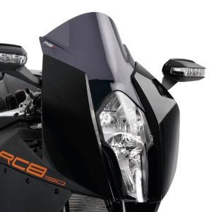 Racingscheibe Z passend für KTM 1190 RC8 / R 08-15 dunkel getönt Verkleidungsscheibe Puig 4944F