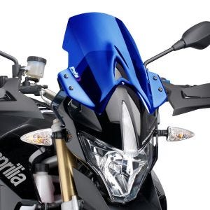 Pare-brise compatible avec Aprilia Dorsoduro 900 17-18 Puig 4947A New Generation Sport Bulle bleu