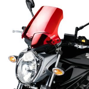 Pare-brise compatible avec Suzuki Bandit 650 09-11/1250 10-13 Puig 5027R New Generation Sport Bulle rouge