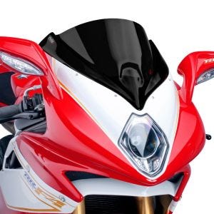 Racingscheibe Z passend für MV Agusta F4 1000 / R / RR 10-20 schwarz Verkleidungsscheibe Puig 5256N