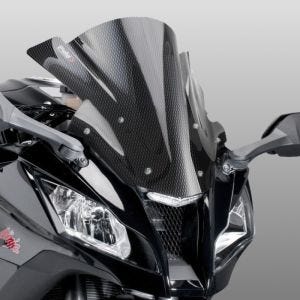 Racingscheibe Z passend für Kawasaki ZX-10R 11-15 Carbon look Verkleidungsscheibe Puig 5603C