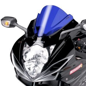 Racingscheibe Z passend für Suzuki GSX-R 750 11-17 blau Verkleidungsscheibe Puig 5605A