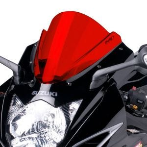 Racingscheibe Z passend für Suzuki GSX-R 750 11-17 rot Verkleidungsscheibe Puig 5605R