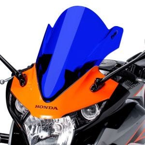 Racingscheibe Z passend für Honda CBR 125 R 11-16 blau Verkleidungsscheibe Puig 5641A