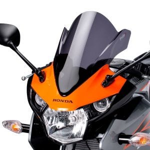 Racingscheibe Z passend für Honda CBR 125 R 11-16 dunkel getönt Verkleidungsscheibe Puig 5641F