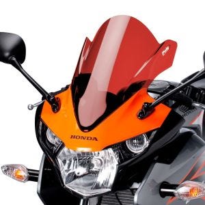 Racingscheibe Z passend für Honda CBR 125 R 11-16 rot Verkleidungsscheibe Puig 5641R