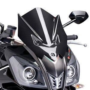 Racingscheibe Z passend für Aprilia Tuono V4 R 11-14 Carbon look Verkleidungsscheibe Puig 5647C