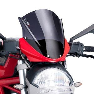 Bulle Touring compatible avec Ducati MONSTER 1100/ 696 / 796 09-10 teinté foncé Puig 5650F