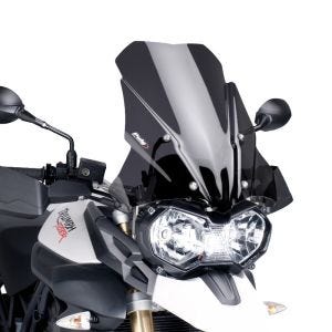 Tourenscheibe passend für Triumph Tiger 800/ XC 11-14 dunkel getönt Windschutzscheibe Puig 5652F