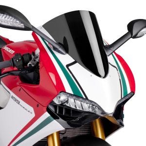 Racingscheibe R passend für Ducati 899 Panigale 14-15 schwarz Verkleidungsscheibe Puig 5990N