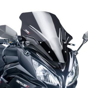 Tourenscheibe passend für Kawasaki ER-6F 12-16 dunkel getönt Windschutzscheibe Puig 5998F