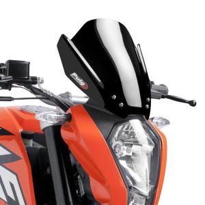 Pare-brise compatible avec KTM 390 / 200 / 125 Duke 11-16 noir Puig NG Sport