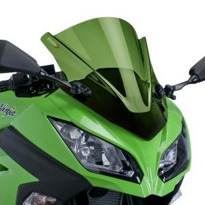 Bulle Racing Z compatible avec Kawasaki Ninja 300 13-17 vert Puig