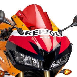 Bulle Racing Z compatible avec Honda CBR 600 RR 13-16 rouge Puig
