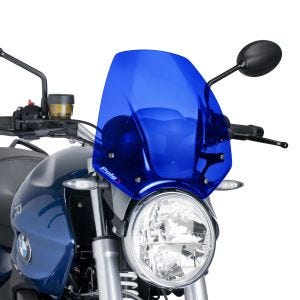 Pare-brise compatible avec BMW R 1200 R 16-14 Puig 6488A New Generation Sport Bulle bleu