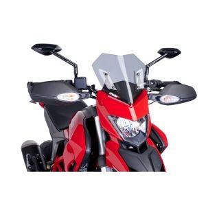 Pare-brise compatible avec Ducati Hypermotard/SP 939/SP 18 Puig 6489H New Generation Sport Bulle gris fumé