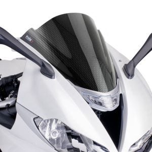 Racingscheibe Z für  passend für Triumph Daytona 675 / R 13-16 Carbon look Verkleidungsscheibe Puig 6498C
