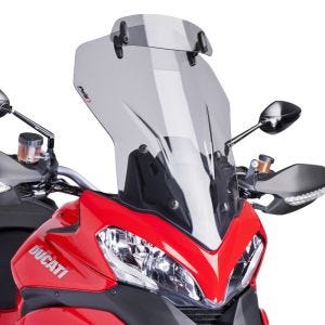 Bulle Touring + visière compatible avec Ducati Multistrada 1200/ S 13-14 fumé claire Puig