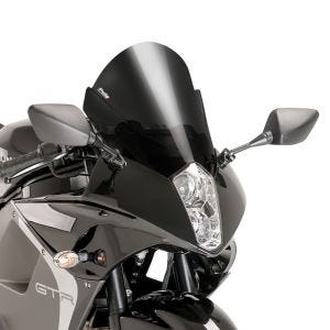 Racingscheibe Z passend für Hyosung GT 650/i R 13-16 dunkel getönt Verkleidungsscheibe Puig 6716F