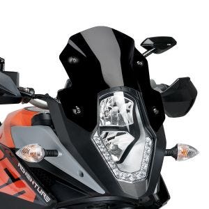 Sportscheibe passend für KTM 1050 Adventure 15-16 Puig 6847N Windschutzscheibe schwarz