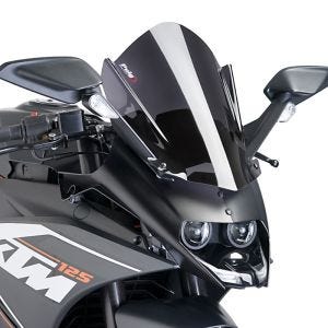 Racingscheibe Z passend für KTM RC 390 / 125 14-21 dunkel getönt Verkleidungsscheibe Puig 7004F