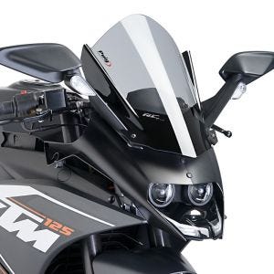 Racingscheibe Z passend für KTM RC 390 / 125 14-21 rauchgrau Verkleidungsscheibe Puig 7004H