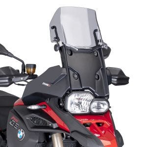 Pare-brise compatible avec BMW F 800 GS Adventure 13 -18 Puig 7307H New Generation Touring gris fumé