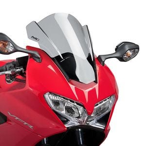 Racingscheibe Z passend für Honda VFR 800 F 14-20 rauchgrau Verkleidungsscheibe Puig 7598H