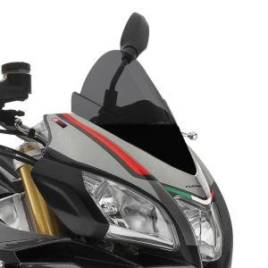 Bulle Racing Z compatible avec Aprilia Tuono V4 1100 Factory 15-24 fumé foncé Pare-brise Puig