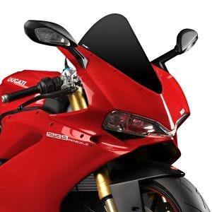 Racingscheibe R passend für Ducati 1299 Panigale S 15-17 schwarz Verkleidungsscheibe Puig 7621N