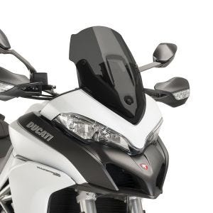 Pare-brise sport compatible avec Ducati Multistrada 950 S 19-21 Puig 7622F Bulle teinté foncé