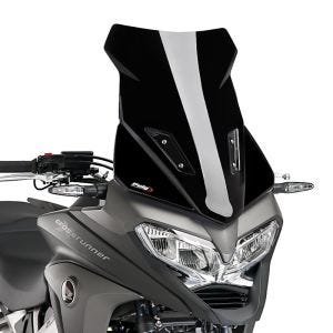 Tourenscheibe passend für Honda Crossrunner 15-16 schwarz Windschutzscheibe Puig 7626N
