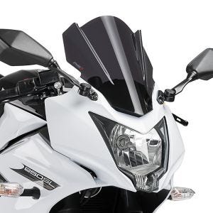 Racingscheibe Z passend für Kawasaki Ninja 250 SL 15-16 dunkel getönt Verkleidungsscheibe Puig 7630F