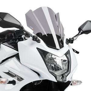 Racingscheibe Z passend für Kawasaki Ninja 250 SL 15-16 rauchgrau Verkleidungsscheibe Puig 7630H