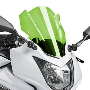 Racingscheibe Z passend für Kawasaki Ninja 250 SL 15-16 grun Verkleidungsscheibe Puig 7630V