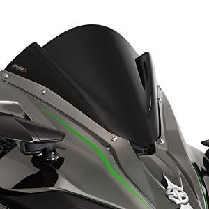 Racingscheibe Z passend für Kawasaki Ninja H2 15-20 schwarz Verkleidungsscheibe Puig 7631N