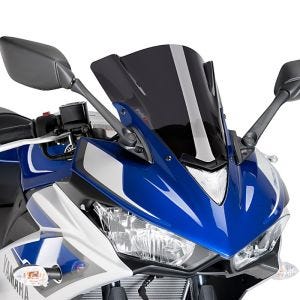 Racingscheibe Z passend für Yamaha YZF-R3 15-18 dunkel getönt Verkleidungsscheibe Puig 7649F