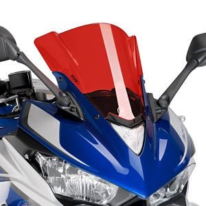 Racingscheibe Z passend für Yamaha YZF-R3 15-18 rot Verkleidungsscheibe Puig 7649R