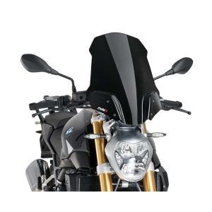 Nakedbike-Scheibe passend für BMW R 1200 R 15-18 schwarz Windschild Puig New Generation Touring 8110N