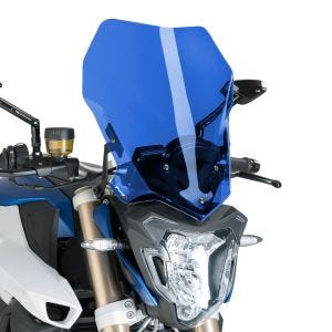 Nakedbike-Scheibe passend für BMW F 800 R 15-19 blau Windschild Puig New Generation Touring 8187A