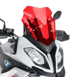 Pare-brise racing compatible avec BMW S 1000 XR 15-18 Puig 8543R Bulle rouge