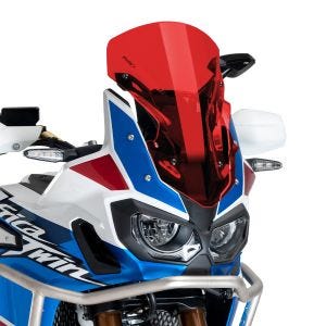 Pare-brise sport compatible avec Honda CRF 1000 L Africa Twin 16-18 Puig 8904R Bulle rouge 