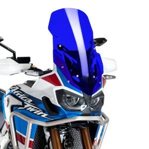 Tourenscheibe passend für Honda Africa Twin CRF 1000 L 16-19 blau Windschutzscheibe Puig 8905A