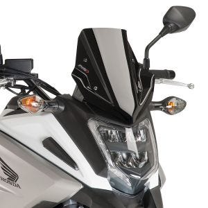 Pare-brise racing compatible avec Honda NC 750 X 16-18 Puig 8909N Bulle noir