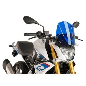 Pare-brise compatible avec BMW G 310 R 16-24 bleu Puig NG Sport