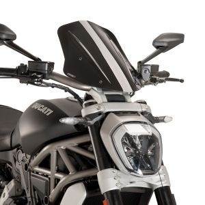 Pare-brise compatible avec Ducati X Diavel/S 16-18 Puig 8922N New Generation Touring noir